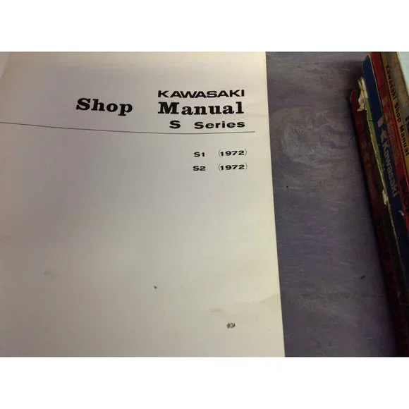 1972 Kawasaki S1 S2 Service Shop Repair Manual Factory 72 Dealership Book X